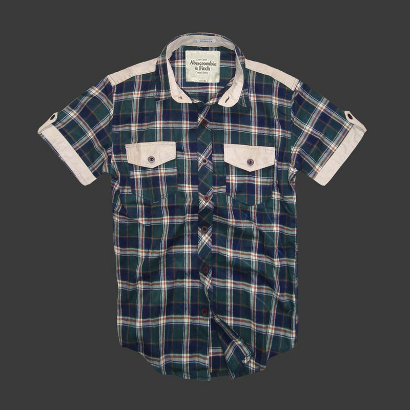 Nueva Abercrombie Fitch Hombres Algodón camiseta de verano AF6846